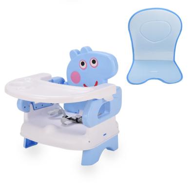 China Safety Comfortable Baby Dining Chair Blue Color Multifunctional Child Dining Chair for sale