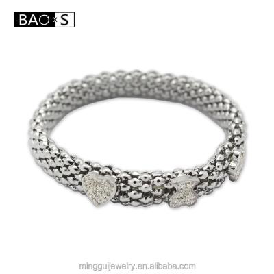 China Wholesale and simple custom fashion trendy stainless steel bracelets, elastic bracelets for sale