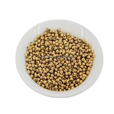 China Stainless Steel 304 3mm 304 Stainless Steel Bead For Daytime Accessory In 14K Gold Plated Color for sale