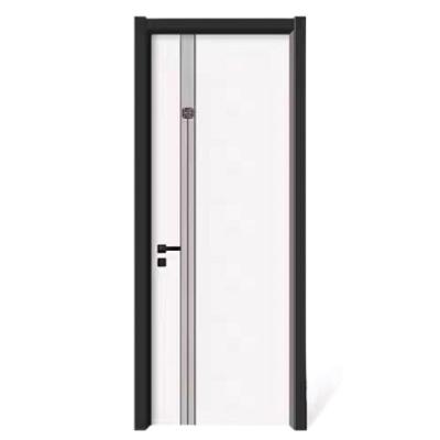 China Hot Selling Evereco Wholesale Price Sound Insulation MDF Veneer Interior Flush PVC Film Doors Wood Doors for sale