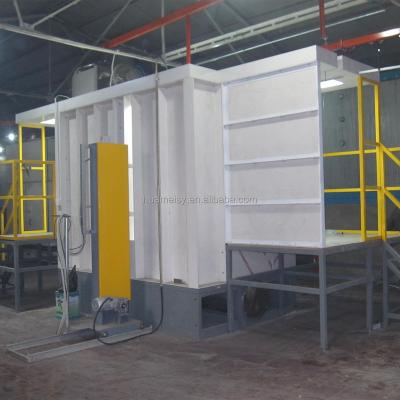 China electrostatic plastic powder coating booth with fast color changing S.M. for sale