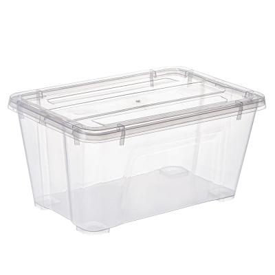 China Pinyaoo 5L Viable Clear Lid Plastic Storage Box Without Wheels for sale