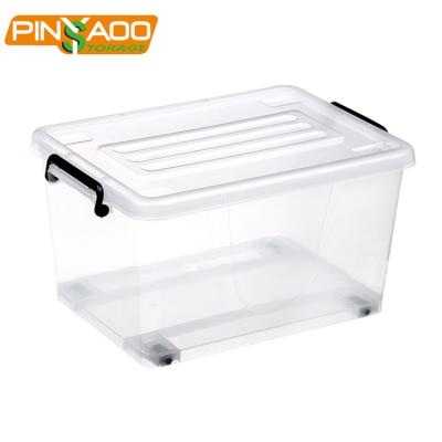 China Customized High Quality 27l Home Plastic Storage Bins Viable Various Color for sale