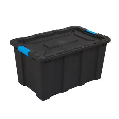 China Customized Stackable Heavy Duty Plastic 80L Storage Box Viable for sale