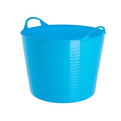 China Sustainable Custom Blue Soft Plastic Bucket for sale