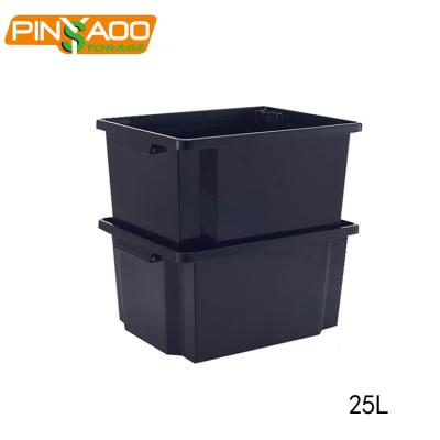 China Vegetable Plastic Waterproof Storage Box 25l High Quality Multi Purpose New Sustainable Design for sale