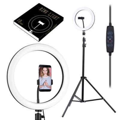 China Photo/Video/Vlog/Interview/Makeup Photo Studio Props Led Visual Light Kit With Tripod Photo Studio Selfie Ring Light for sale