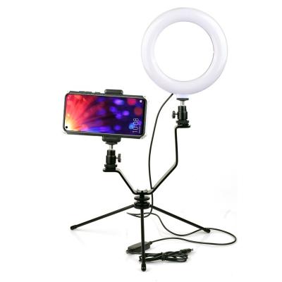 China Photo/Video/Vlog/Studio Selfie LED Interview Ringlight/Makeup Photo with Mobile Phone Support Youtube Live Makeup Lamp Ring Light for sale