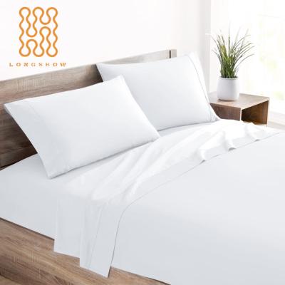 China Hotel Supplies Bed Sheets 400Tc 100% Egyptian King Size Bed Linen Queen King Size Nondisposable Luxury Egyptian Cotton for sale