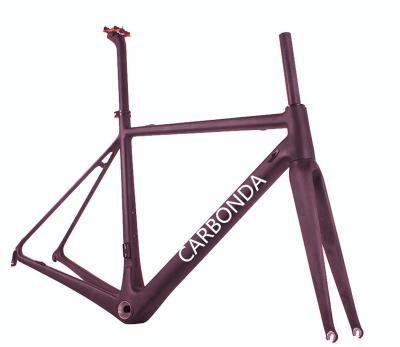 China Chinese DI2 Compatible OEM Carbon Road Bike Frame For Super Lightweight Design for sale