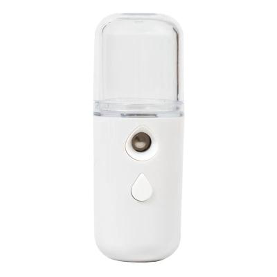 China Facial Nano Micro Nano Button Drop Water Mist Sprayer Spray Bottle Fan for sale