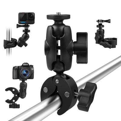 China Adjustable Clamp Tripod Boom Brake Clutch Mount Tripod Clamp For Action Camera for sale