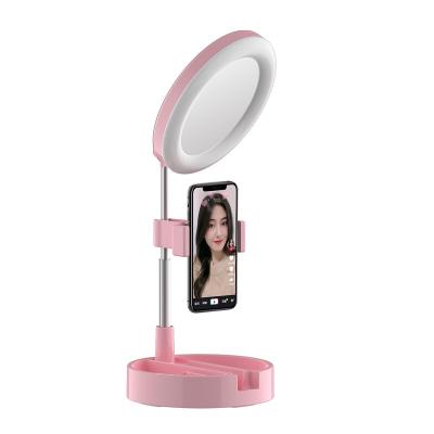 China High Quality Cheap Custom Made PORTABLE 6 Inch Table Top G3 Small Rechargeable Makeup Make Up Ringlight Ring Light for sale