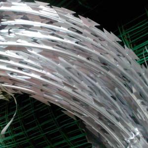 China Low Carbon Steel Galvanised Razor Wire Mesh Fencing For Commercial Sites for sale