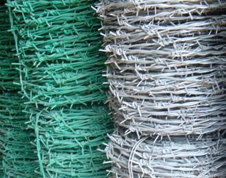 China Residential Buildings Galvanised Barbed Wire Traditional / Double Twisted for sale