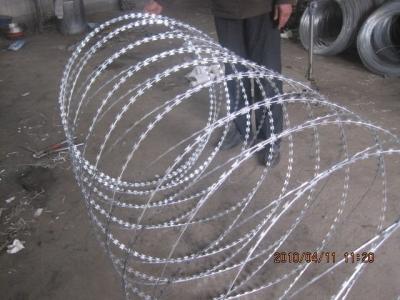 China Hot Dipped Galvanized Stainless Steel Razor Wire for sale