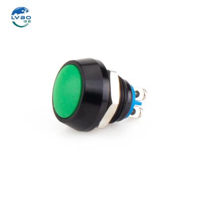 China LVBO Hot Selling Colourful custom push button switch 12mm bell push button switch LB12C-Q10F/G/A for sale