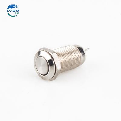 China LVBO Free sample 10mm push button switch electronic 10mm Metal Push Button Switch LB10A-P10F/N for sale