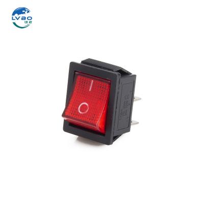 China PA66 LVBO LVKCD4 ship type switch High flame retardant  4 pin silver contact warping rocker switch for sale