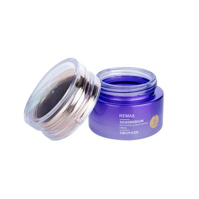 Cina 55 ml di lussuoso barattolo vuoto di crema 2 oz barattolo cosmetico con coperchio di plastica trasparente in vendita