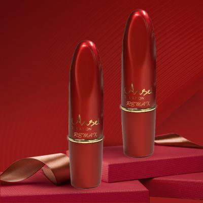 中国 3.5g Aluminum Lipstick Tube Unique Frost Red Push Up Empty Round 販売のため