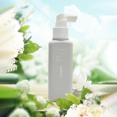 China 100 ml graue, zylindrische, glatte Flasche mit weißem Spray für Sprayflasche zu verkaufen