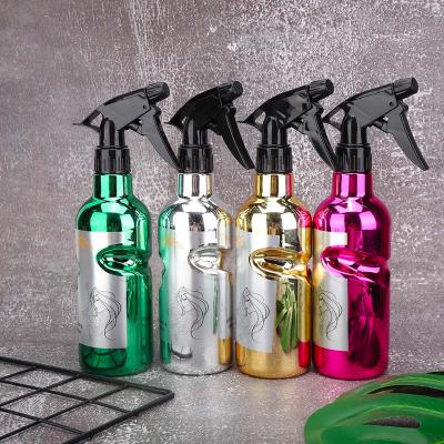 China 500 ml rosa/gelb/grün/weiß zylindrisch glatte Plastikflasche mit schwarzem Spray für Sprayflasche zu verkaufen