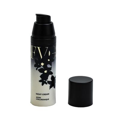 China Cosmetic Lotion Bottle 50ml Refillable Airless Pump Bottle Luxurious Hot Stamping Surface Treatment for sale