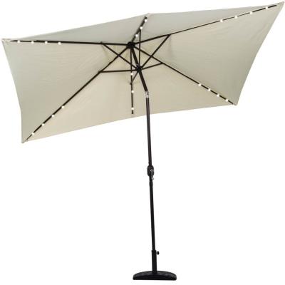 China 2021 Modern LED Lights Garden Outdoor Logo Printed Umbrella Patio Umbrella Garden Parasol Umbrella for sale