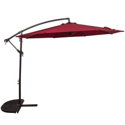 China Traditional Luxury Outdoor Banana Sunshade Market Umbrella Patio Overhanging Umbrella for sale