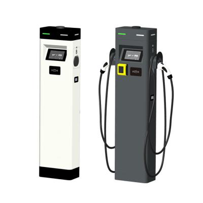 China Type-1Type-2 GB/T electric car charging station dual access 7kw 22kw ac ev charger station with ocpp support RFID APP AC044K-GS-34 for sale