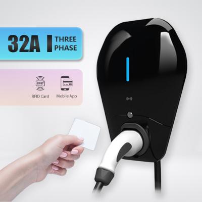 China RFID Electric Car Ev 7Kw Home Charger 32A Wallbox Ev Charger for sale