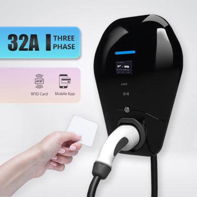 China RFID Electric Car Charging Station AC APP Control Car Charger Station 22kW AC EV Charger - 2 Type for sale