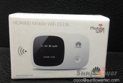 中国 HSPA+ の 3G 無線ルーターの華為技術 E5336 3G 21.6Mbps のポケット WiFi の携帯用ルーター 販売のため