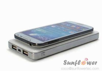 Cina Ricevitore senza fili 10000mAh del caricatore di Qi per il iPhone 6 Sansung più S6 in vendita