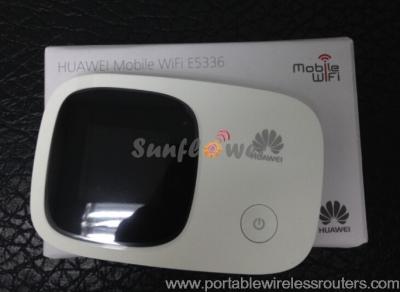 China Tragbarer Mifi Fräser Huaweis E5336 mit DC-HSPA+ Datenservice 21Mbps und LCD-Bildschirm zu verkaufen