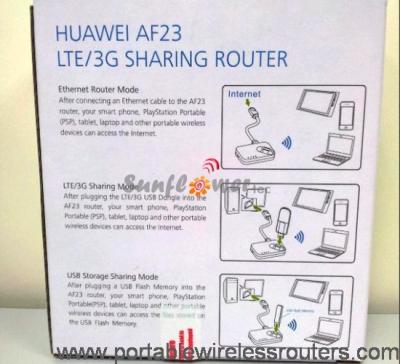 中国 1 150M に付きルーター 4 を共有する華為技術 AF23 LTE/3G 802.1.1 b/g/n 販売のため