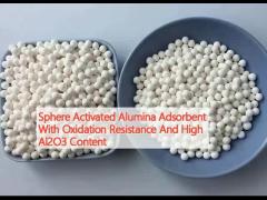 Sphere Activated Alumina Adsorbent With Oxidation Resistance And High Al2O3 Content