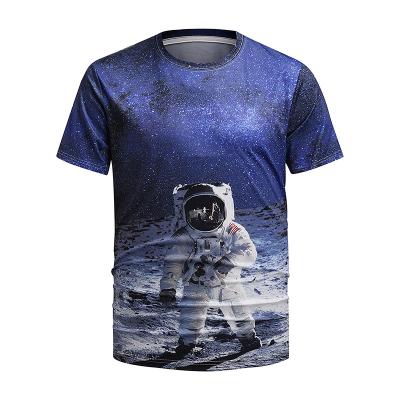 China Polyester And Spandex Summer Anti Shrink Custom Mens Plus Size T Shirts for sale