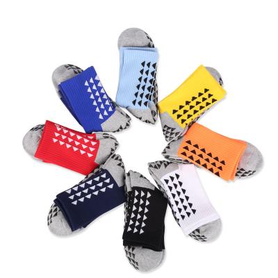 China Breathable High Quality Thick Sports Socks Anti Slip Soccer Football Grip Socks For Adults Children for sale