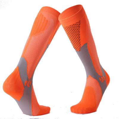 China Breathable Wholesale Sports Colorful Team Long Socks Unisex Football Compression Socks for sale