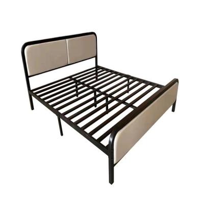 China Metal Bed With Headboard Metal Bed Design Luxury King Size 6 By 6 For Bedroom for sale