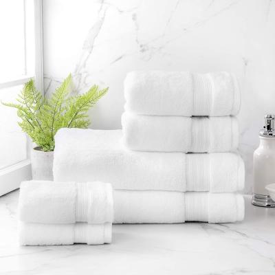 China Sustainable Wholesale Bulk White Color 100% Cotton Bath Towel Bathroom For Five Star Hotel for sale