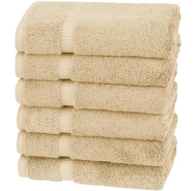 China Sustainable Home Hotel Spa Bathroom Use S/6 100% Cotton Super Soft And Absorbent High End Turkish Hand Towel for sale