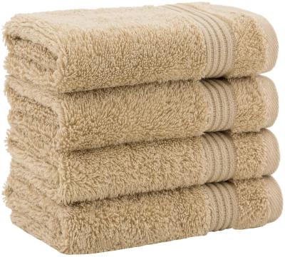 China Durable S/4 100% Turkish Cotton High End Soft Luxury Cleaning Use And Solid Color Washcloth Home Hotel Spa Super Absorbent for sale