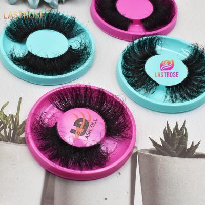 China Box 25mm Full Strip Thick Mink Eyelash Custom Packaging Lashes Private Label Lashes for sale