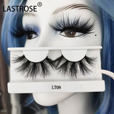 China Thick 3D 25mm Cruelty Free Siberian Mink Eyelashes Custom Eyelashes Package Mink Lashes Vendor for sale