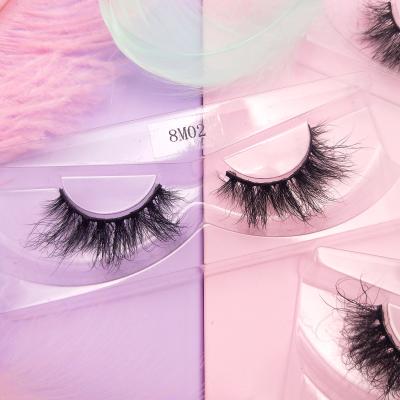 China Thick 100% Real Siberian Mink Fur Lashes Short 3d Mink Lashes Wholesale Seller 16mm Mink Lashes 18mm Fluffy Lashes for sale