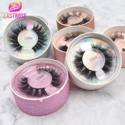 China Real Mink Strip Eye Lashes Seller 16-18mm 3D Mink Eyelashes Private Label Wholesale Thick Quality for sale