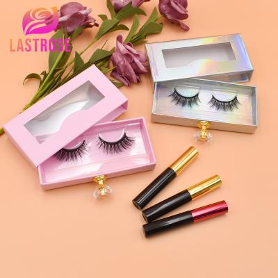 China Natural Eyelash Vendor Customized Boxes Faux Mink Lashes Vegan Lashes Micro Magnets Lashes for sale